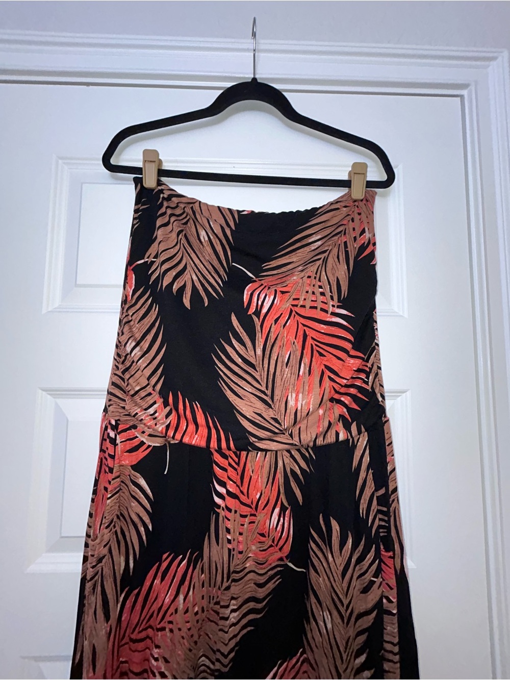 Lascana Venus Tropical Palm Print Strapless Maxi Dress - Picture 5 of 11